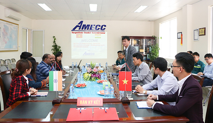 Lễ ký kết hợp tác giữa Amecc và Mr Kumar