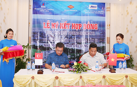 CONTRACT SIGNING CEREMONY ON THE 3rd TIME REPAIR & MAINTENANCE AT DUNG QUAT REFINERY PLANT