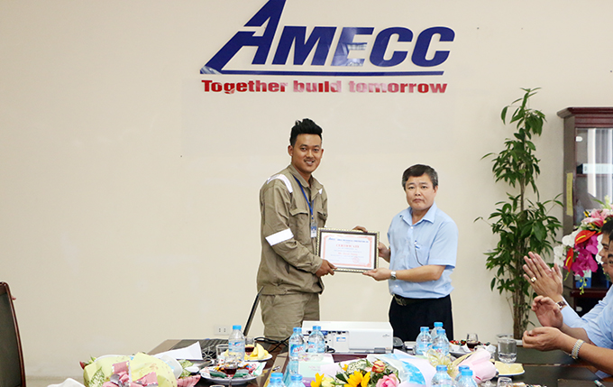 Amecc tổng kết khóa đào tạo đợt 2 nhà máy kết cấu thép tại myanmar