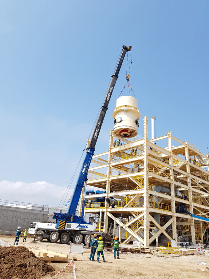 AMECC bước vào giai đoạn hoàn thiện dự án Nhà máy thạch cao trọng lượng nhẹ tại Hải Phòng