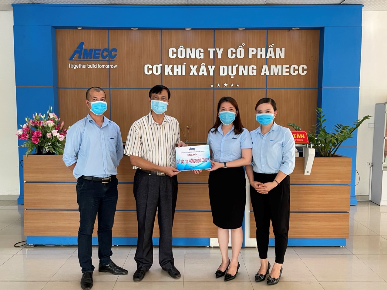 AMECC MECHANICAL CONSTRUCTION JSC CONTRIBUTES TO THE COVID-19 VACCINE FUND.