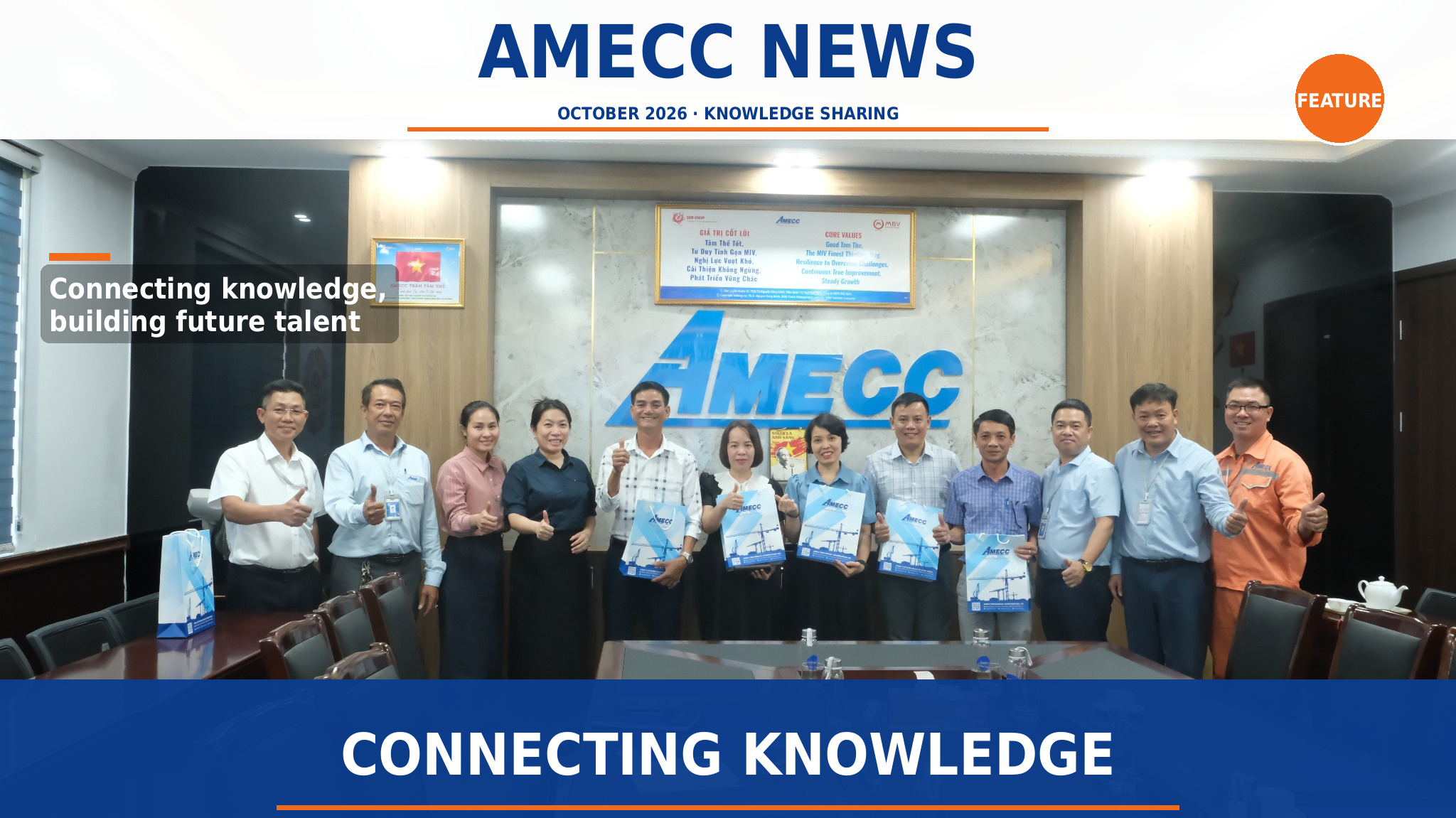 AMECC GẮN KẾT NHÀ TRƯỜNG – DOANH NGHIỆP: ĐÓN TIẾP TRƯỜNG CAO ĐẲNG KINH TẾ – KỸ THUẬT SỐ 1 NGHỆ AN