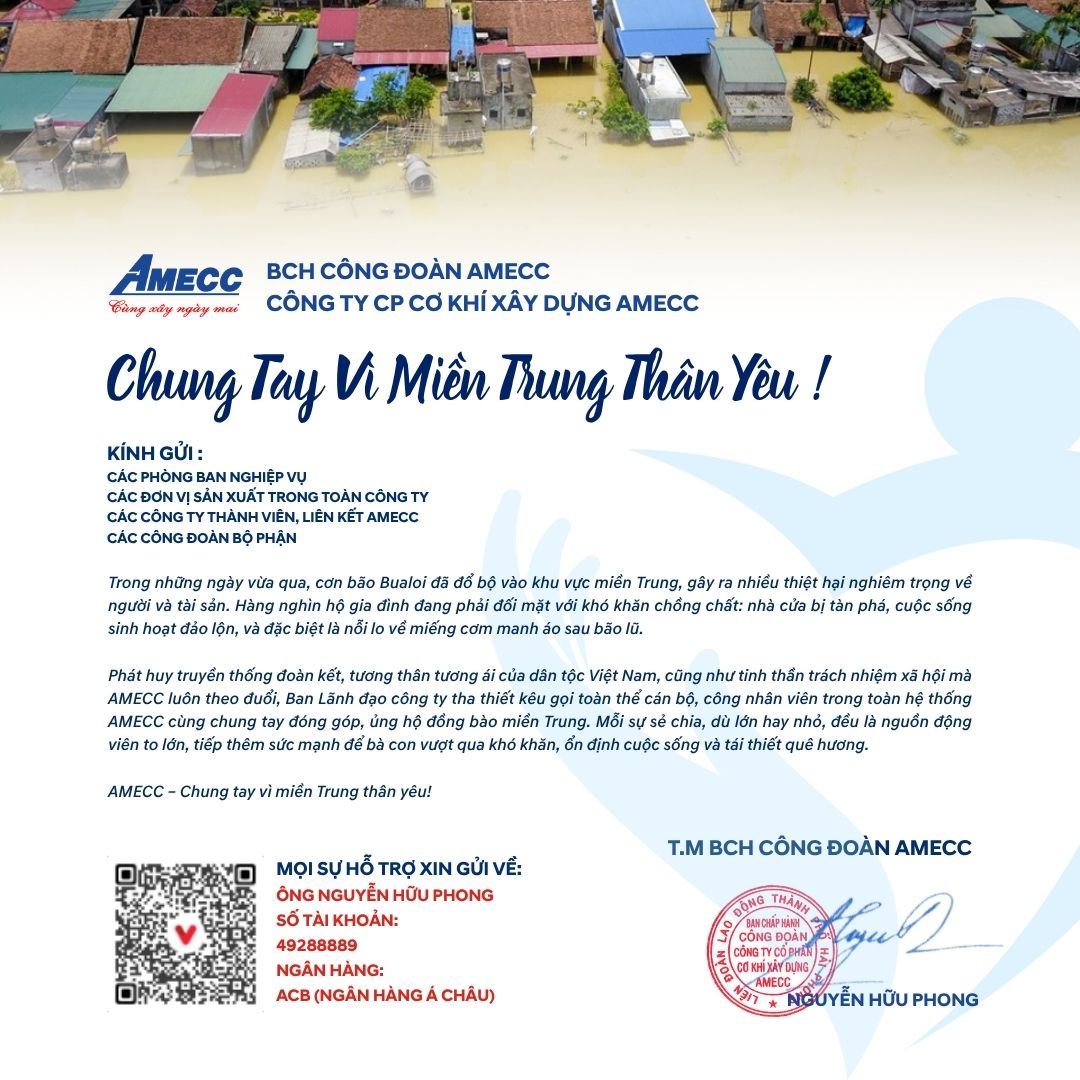 AMECC JSC Chung Tay Vì Miền Trung Thân Yêu