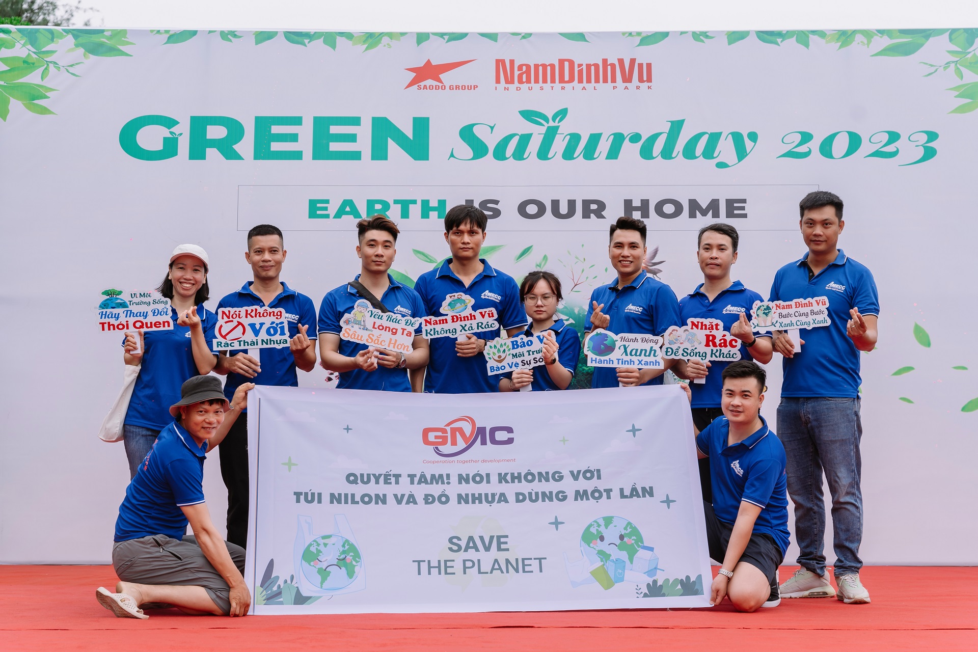 The Amecc Company participated in the event "Green Saturday" at Nam Dinh Vu Industrial Park.