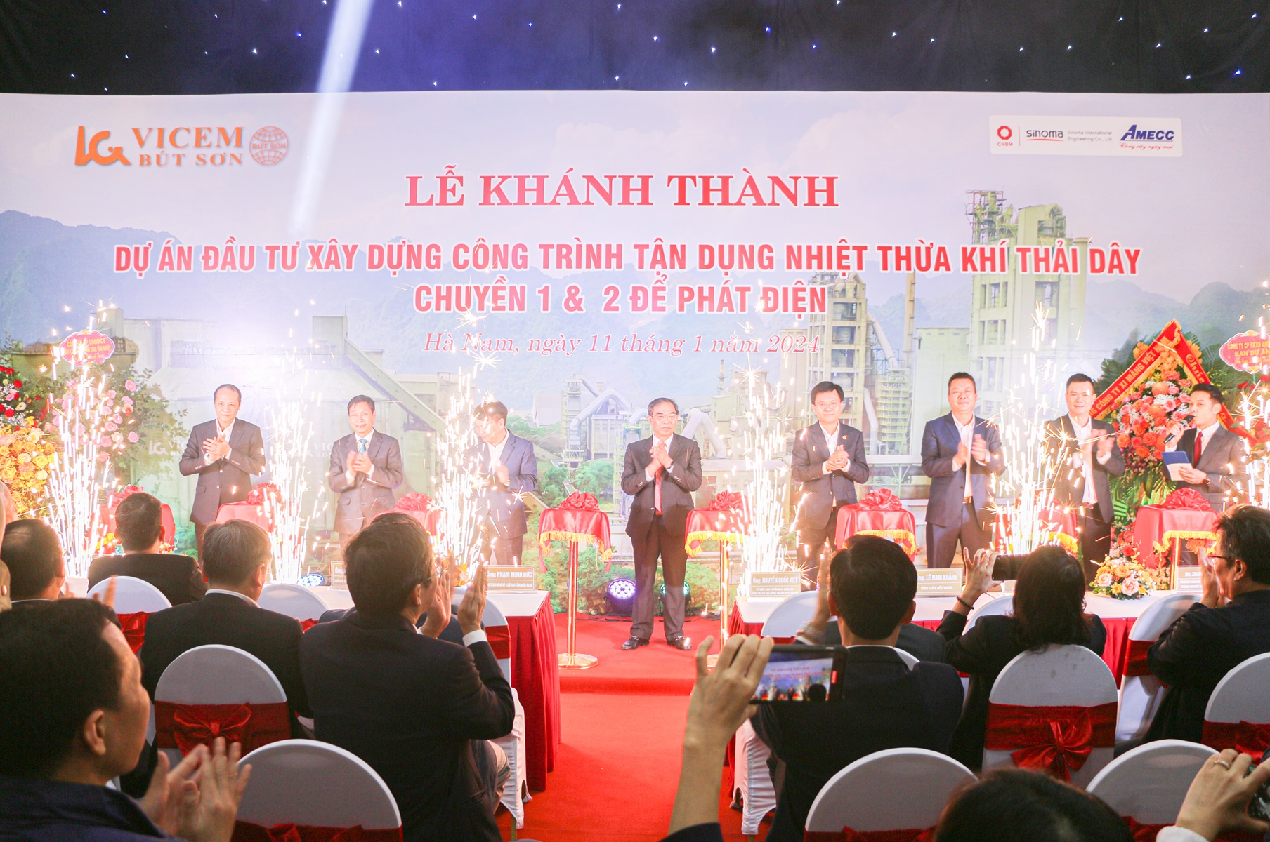 Lễ khánh thành Dự án phát điện từ nhiệt thừa khí thải của VICEM Bút Sơn - Hà Nam