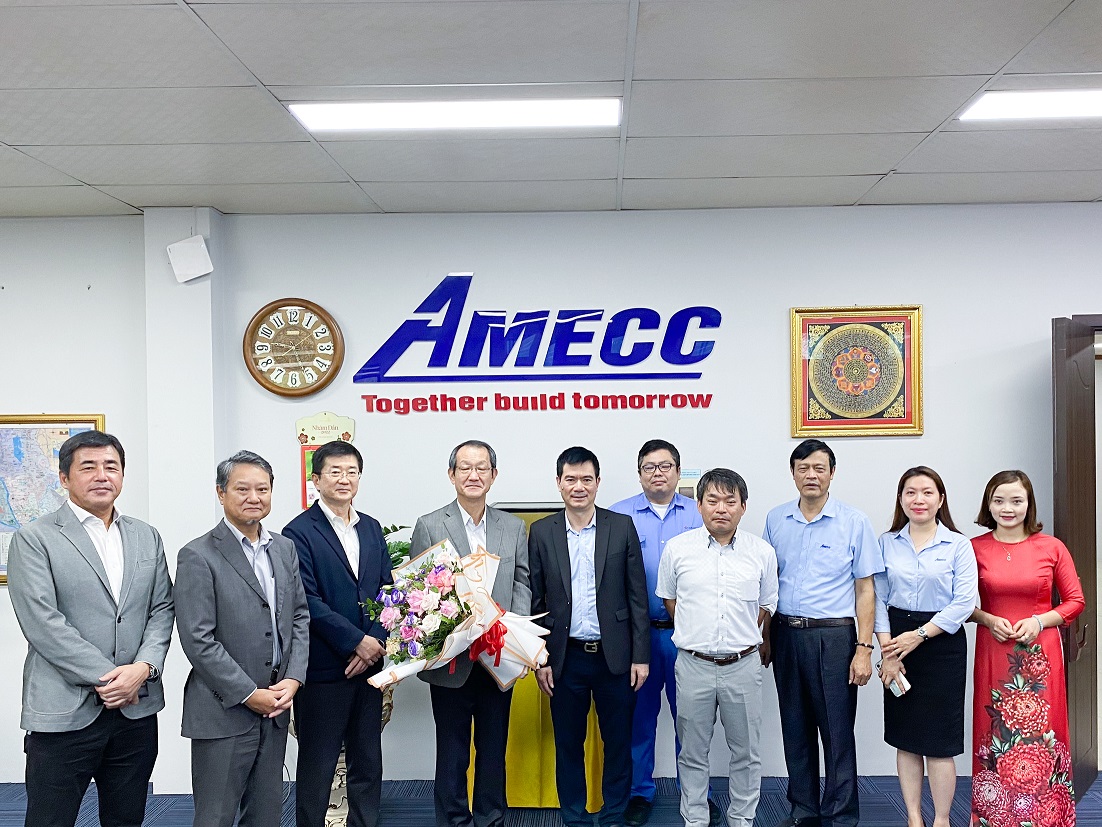 Đoàn lãnh đạo cấp cao của Tập đoàn Sankyu ghé thăm tập đoàn AMECC