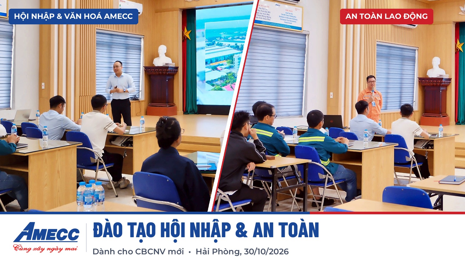ĐÀO TẠO HỘI NHẬP VÀ AN TOÀN CHO CBCNV MỚI – NHỮNG BƯỚC CHÂN ĐẦU TIÊN CÙNG AMECC