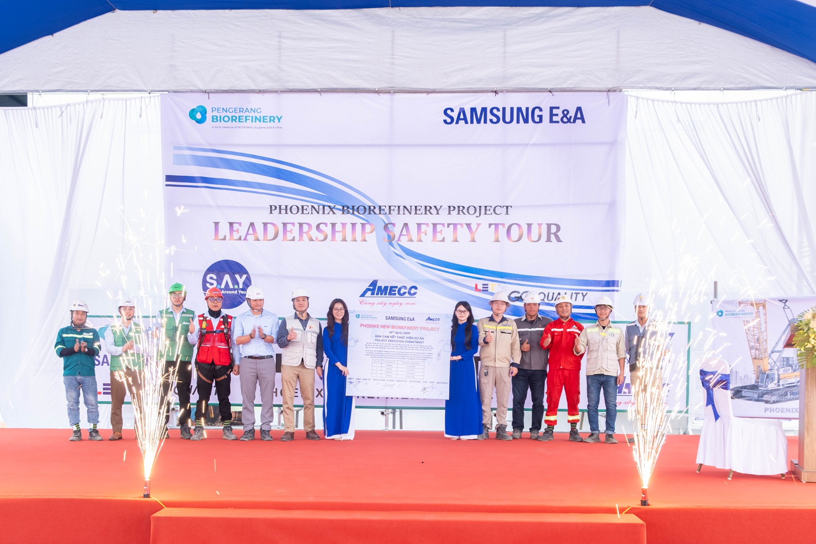 Phát động Chiến dịch An toàn Nâng hạ trong khuôn khổ Leadership Safety Tour tại Dự án Phoenix Biorefinery