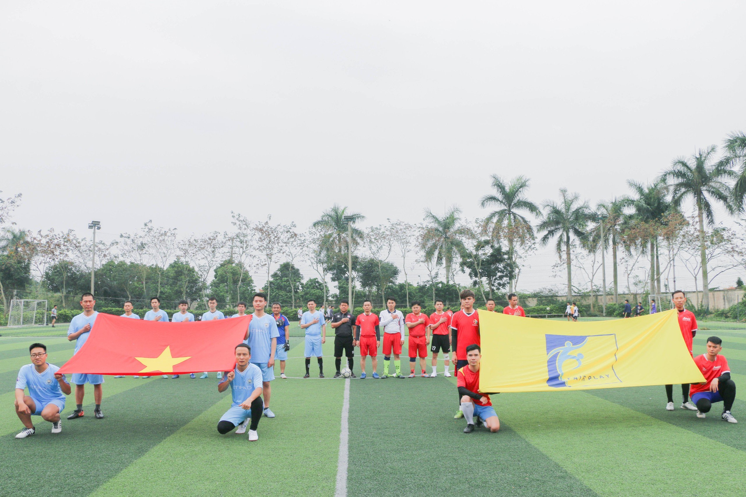 A Friendly Football Match between Amecc Construction Mechanical Team and Sankyu Vietnam Co., Ltd: Where Passion Meets Unity