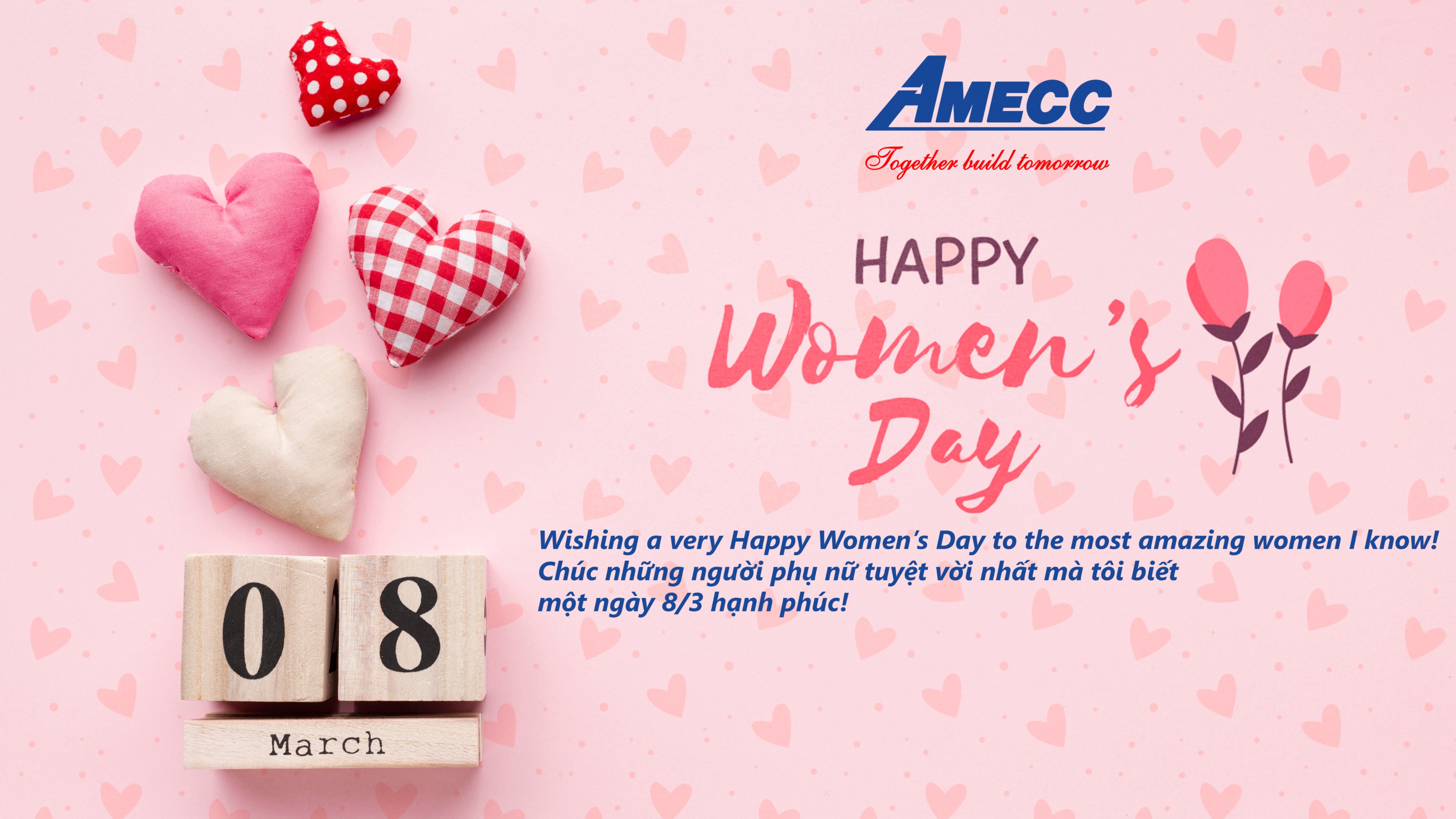 AMECC- CONGRATULATIONS ON THE OCCASION OF INTERNATIONAL WOMEN'S DAY 8/3