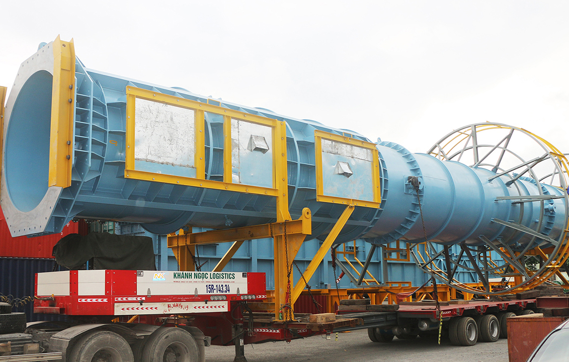 	On 12/5/2020, AMECC - HANDLING THE FIRST PRODUCT OF HEAT EXCHANGER FOR B&R PROJECT