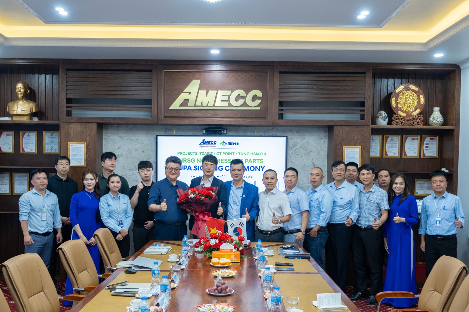 Amecc và BHI ký kết hợp đồng chiến lược: tiếp nối cho sự hợp tác bền vững