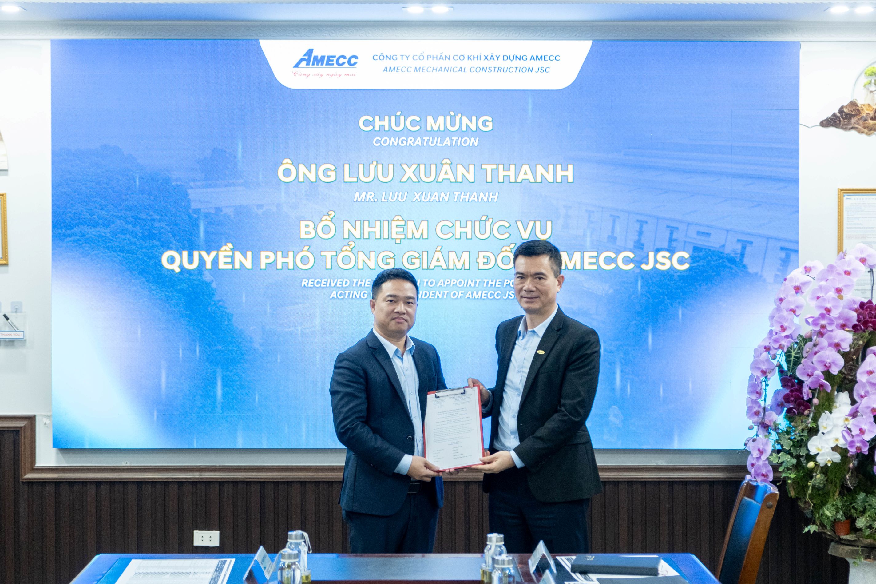 QUYẾT ĐỊNH BỔ NHIỆM ÔNG LƯU XUÂN THANH GIỮ CHỨC VỤ QUYỀN PHÓ TỔNG GIÁM ĐỐC