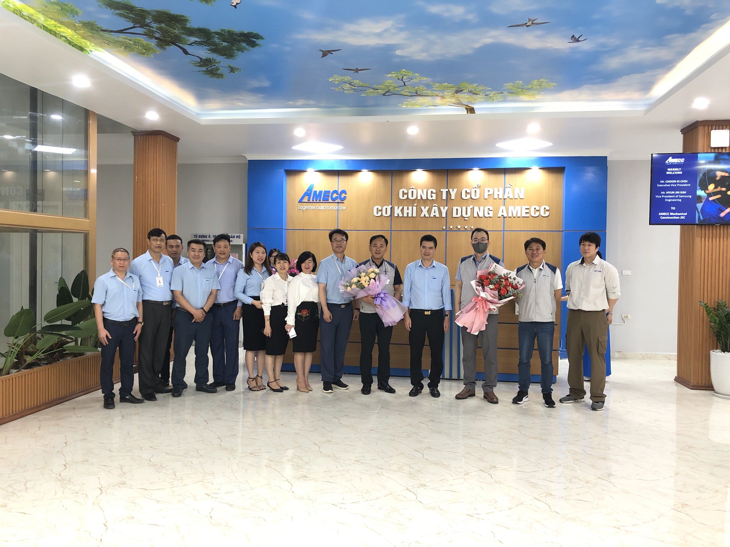 AMECC – AMECC WELCOME AND WORK WITH THE VICE PRESIDENT OF SAMSUNG ENGINEERING CO,.LTD.