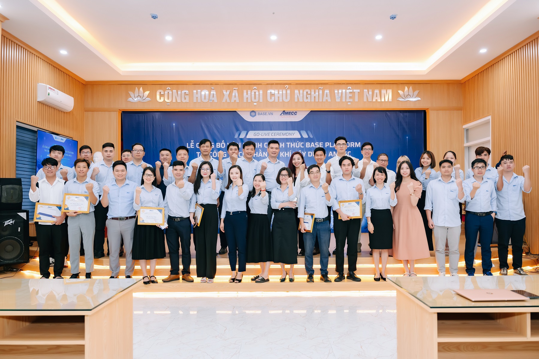 The official launch ceremony of the base platform operation at amecc mechanical construction joint stock company: A significant digital transformation journey to overcome