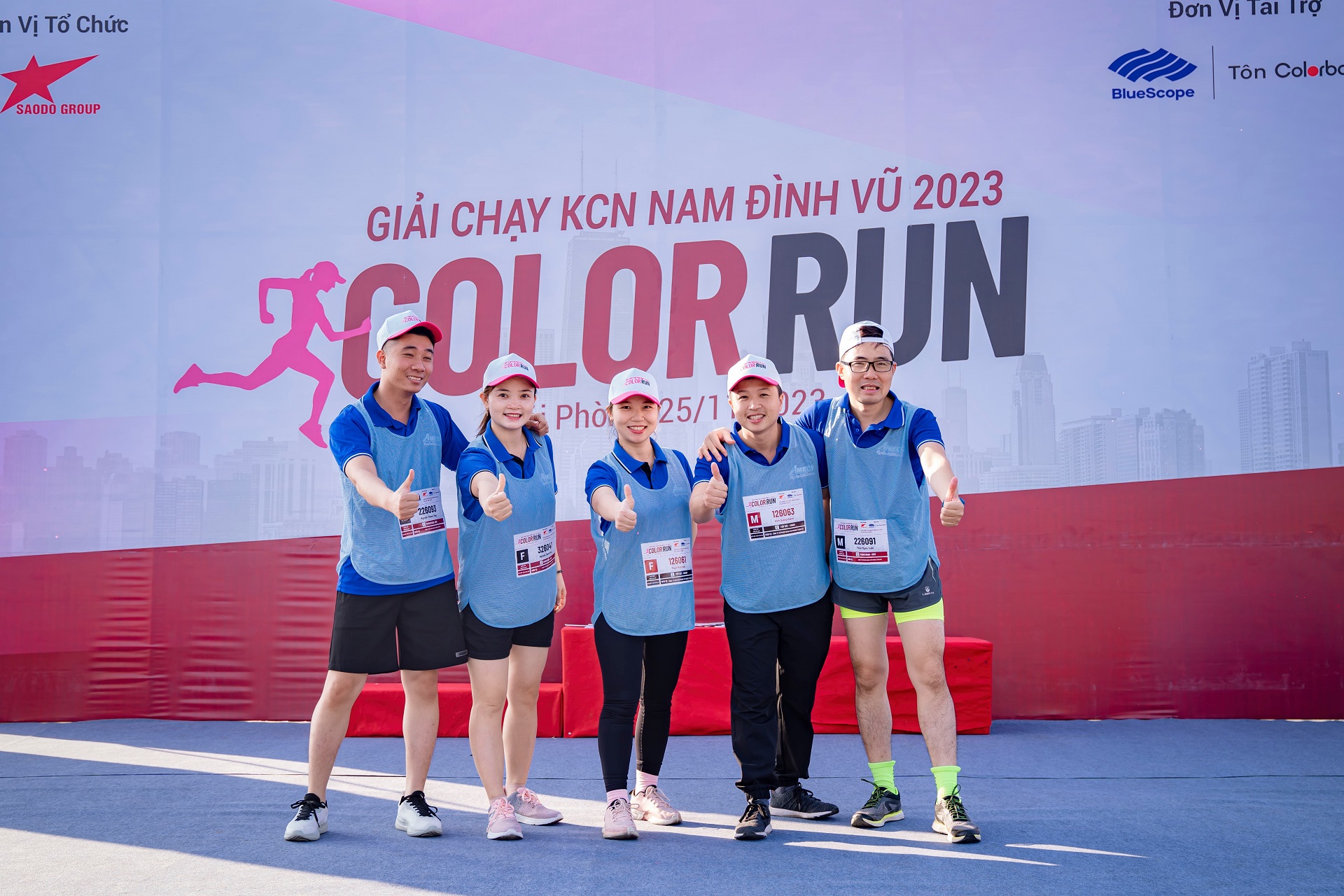 Amecc participates in the Color Run 2023 event - Exploring capabilities and networking at Nam Dinh Vu Industrial Park