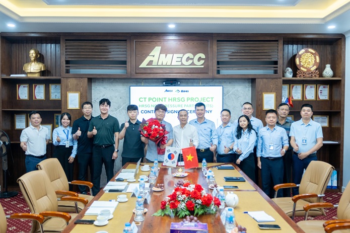 AMECC TIẾP TỤC KHẲNG ĐỊNH NĂNG LỰC HỢP TÁC QUỐC TẾ QUA LỄ KÝ KẾT DỰ ÁN CT POINT HRSG PROJECT VỚI BHI CO., LTD