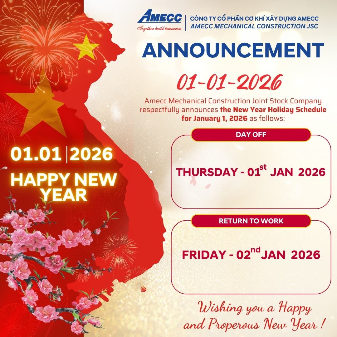 ANNOUNCEMENT – NEW YEAR HOLIDAY SCHEDULE 01/01/2026