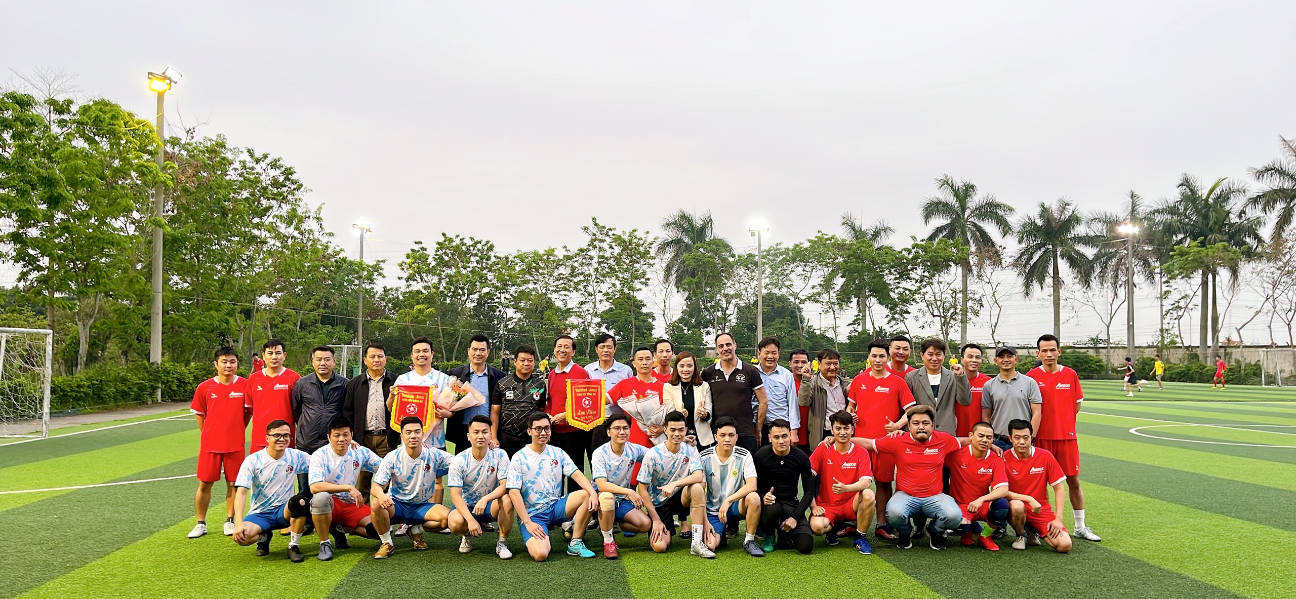 The AMECC - Vietinbank East Hai Phong Branch Football Exchange Program